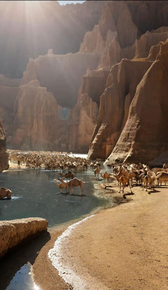 سبحان الخالق الابل  وجبال تشاد — تشاد، تشاد